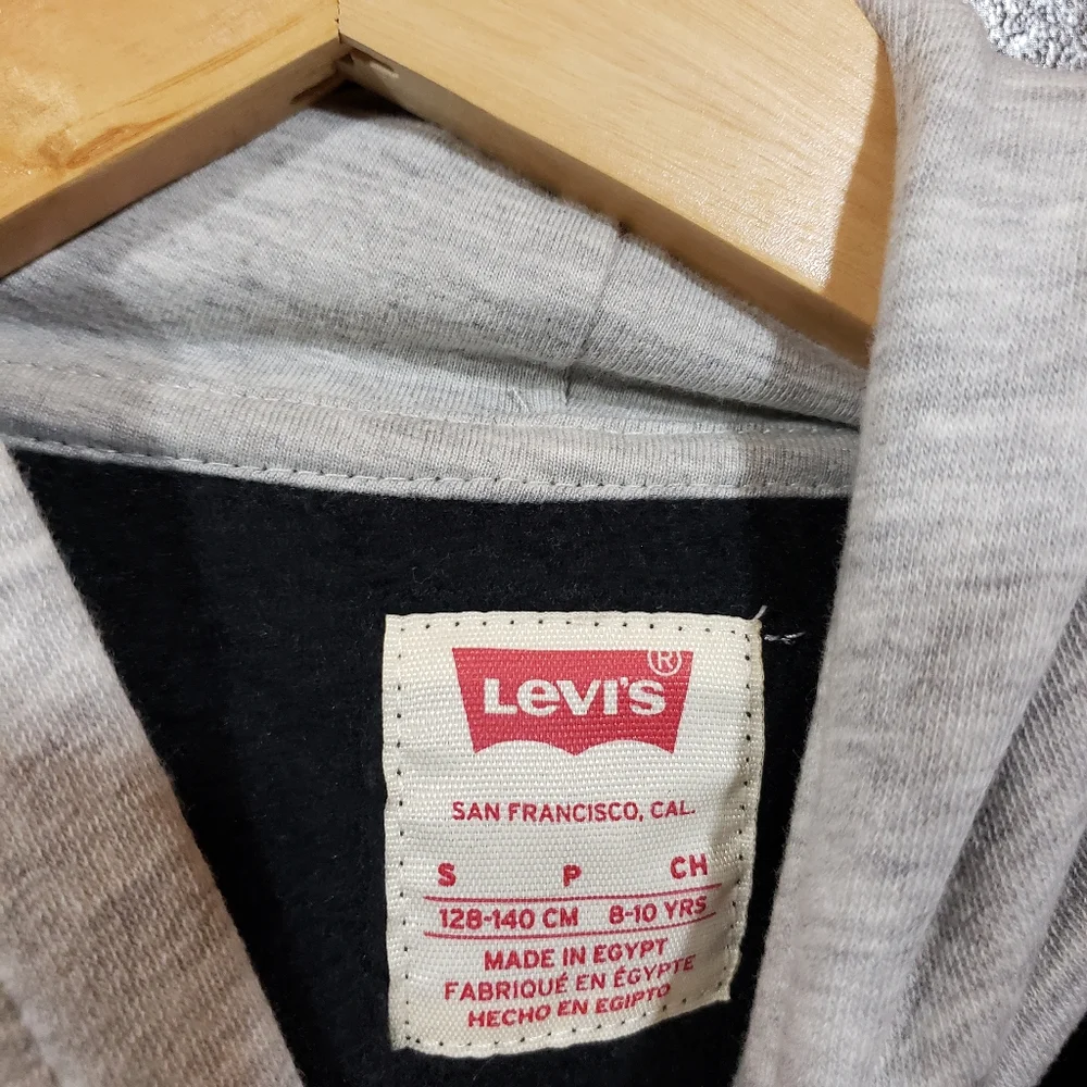 Levi's logo waistband slightly‎ cropped hoodie sweatshirt girls size 8-10 years